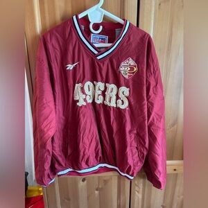Vintage Reebok 49ers 50th Anniversary Pullover Jacket - Size L